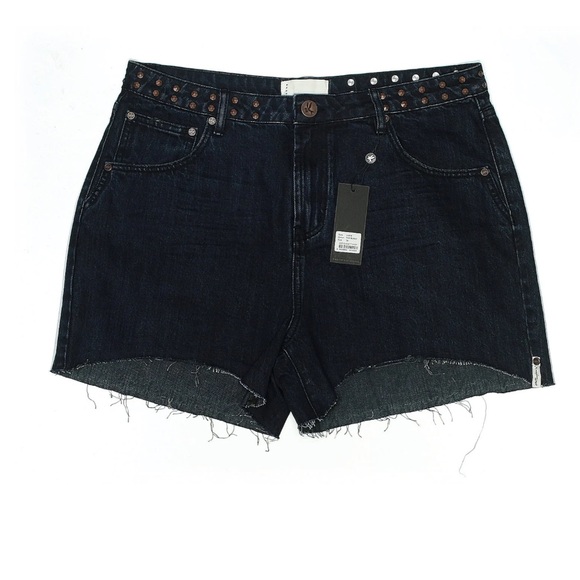 One Teaspoon Legend Mom Fit High Rise Fox Black Stud Women’s 34 - Picture 2 of 5